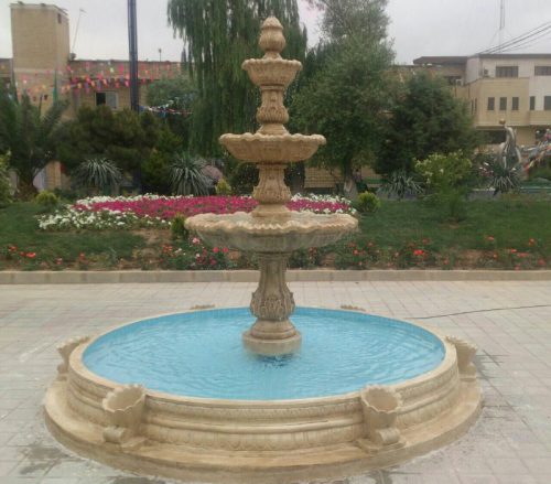 آبنمای سنگی مجسمه فایبرگلاس در سرخرود