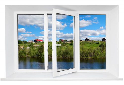 درب پنجره دو جداره upvc wintch در سرخرود