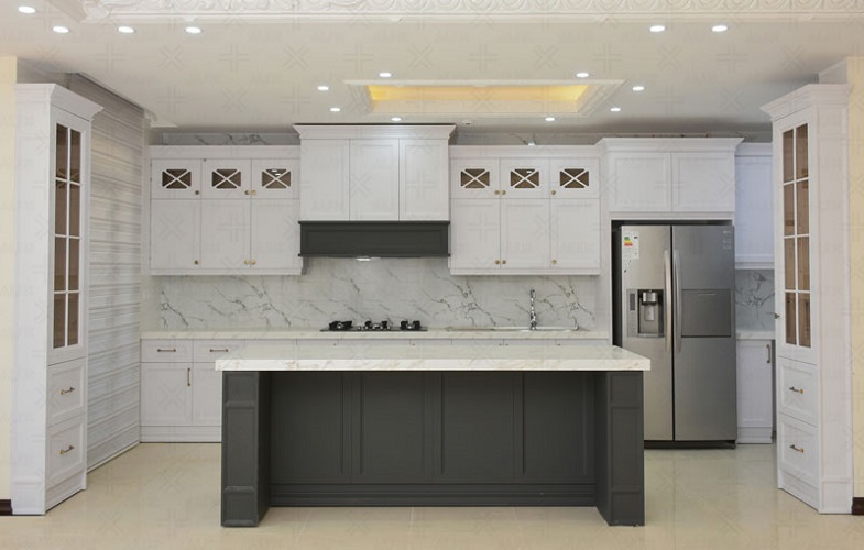 کابینت آشپزخانه مدرن و شیک آمل شرکت معین صنعت حبیبی تماس بگیرید: 09115706548 – 09214213728