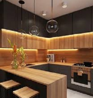 کابینت آشپزخانه مدرن و شیک خرم آباد شرکت معین صنعت حبیبی تماس بگیرید: 09115706548 – 09214213728